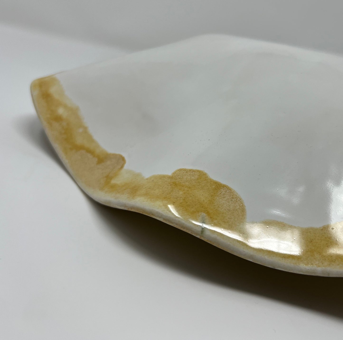 Large Wavy Bowl | Handmade Pottery & Ceramics | Winter Radiance