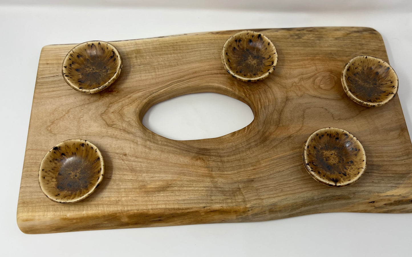 Charcuterie Board Set | Handcrafted Woodworking | Sugar Maple Live-Edge