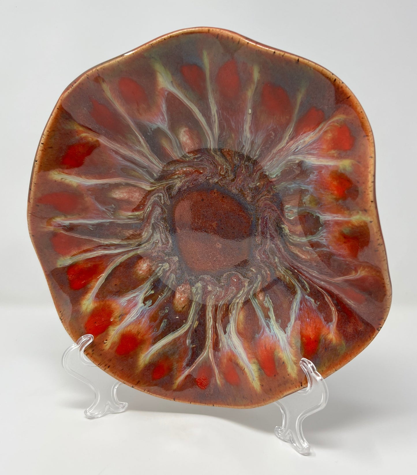 Small Wavy Bowl | Handmade Pottery & Ceramics | Red Ember