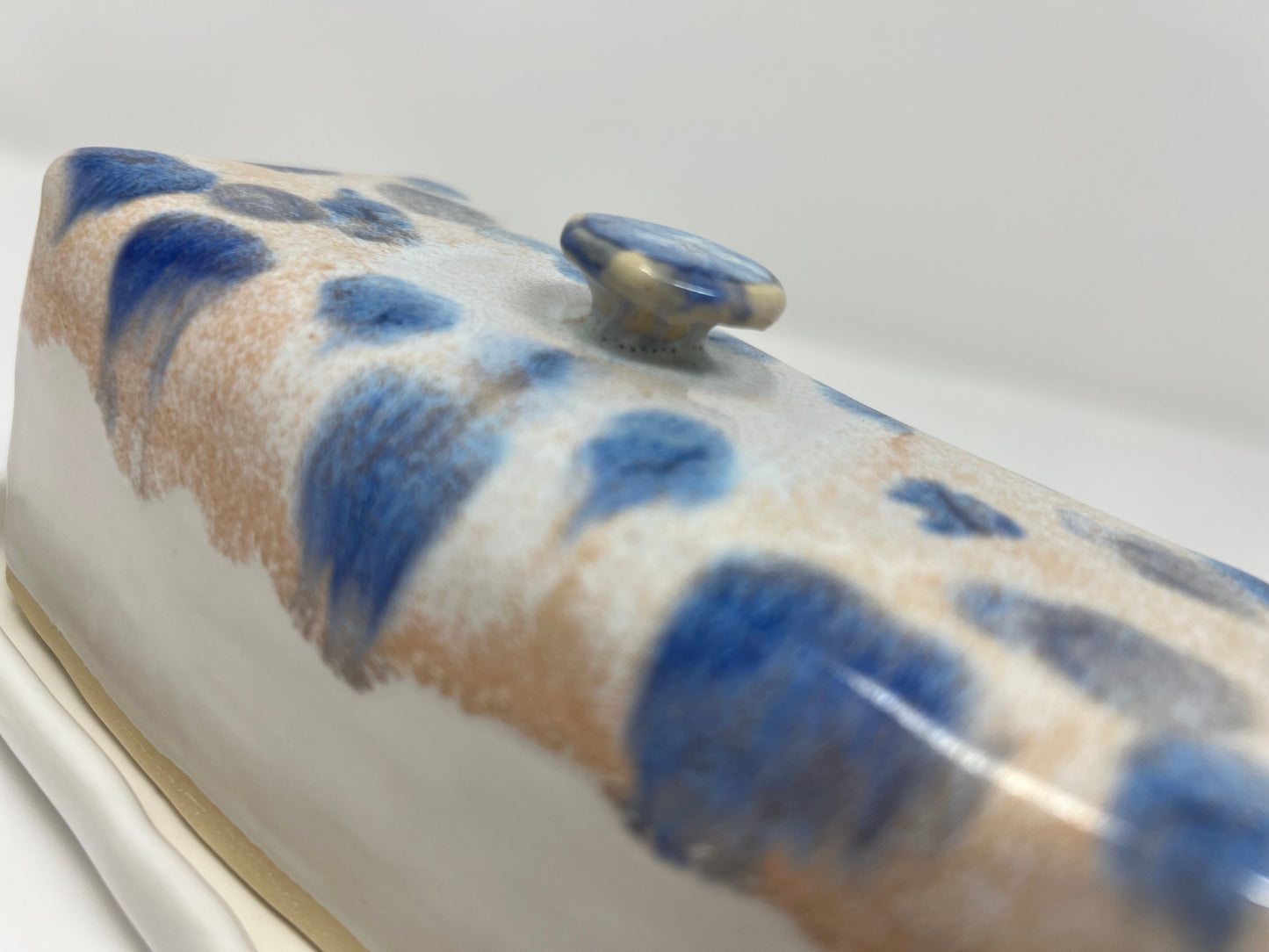 Butter Dish | Handmade Pottery & Ceramics | Birch Stone Blue