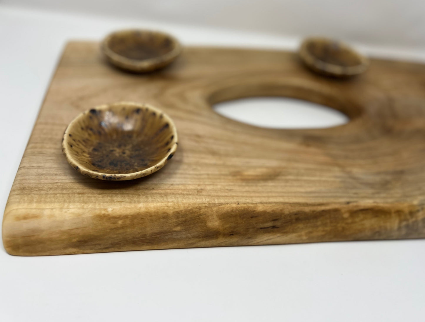 Charcuterie Board Set | Handcrafted Woodworking | Sugar Maple Live-Edge