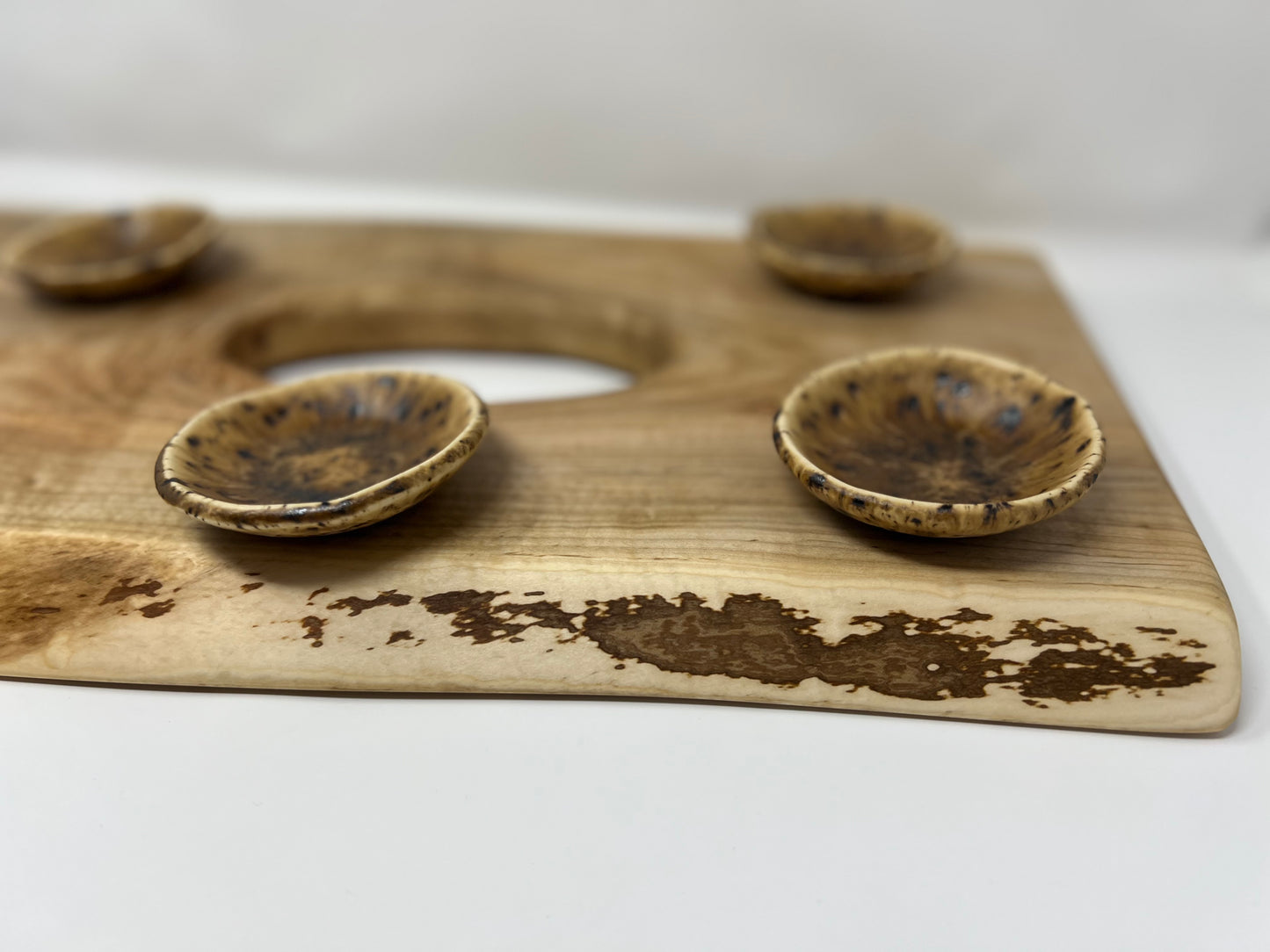 Charcuterie Board Set | Handcrafted Woodworking | Sugar Maple Live-Edge