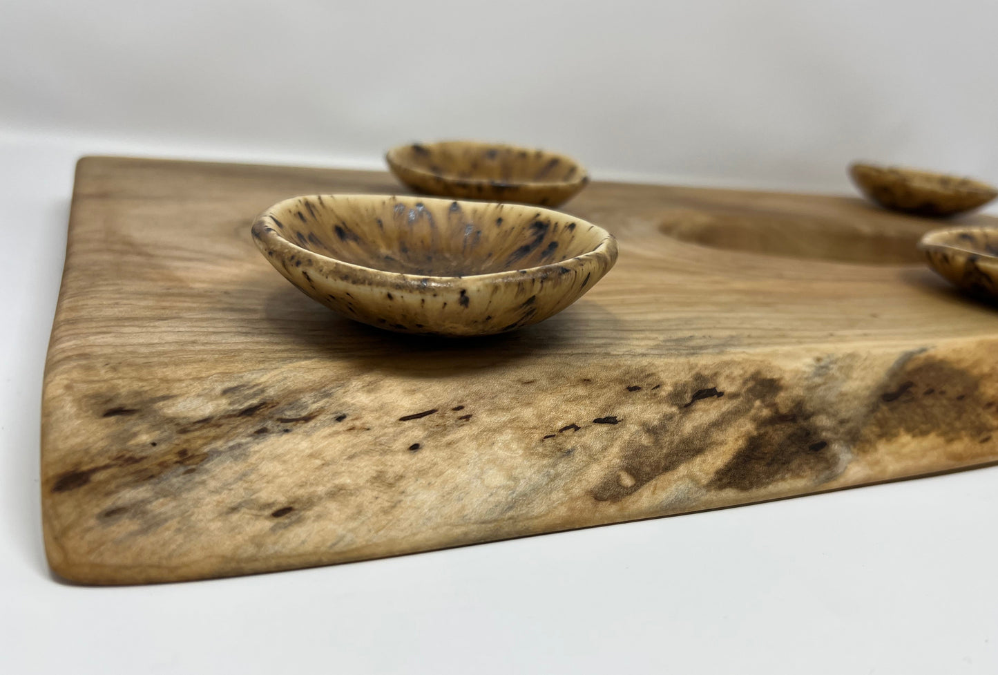 Charcuterie Board Set | Handcrafted Woodworking | Sugar Maple Live-Edge