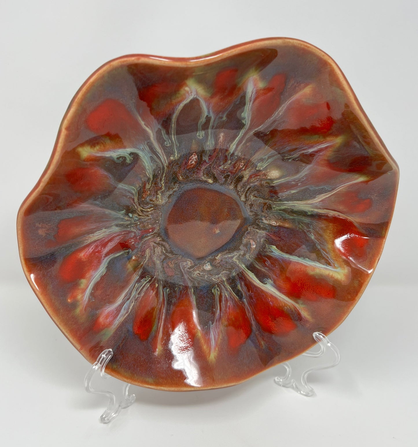 Small Wavy Bowl | Handmade Pottery & Ceramics | Red Ember