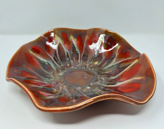 Small Wavy Bowl | Handmade Pottery & Ceramics | Red Ember