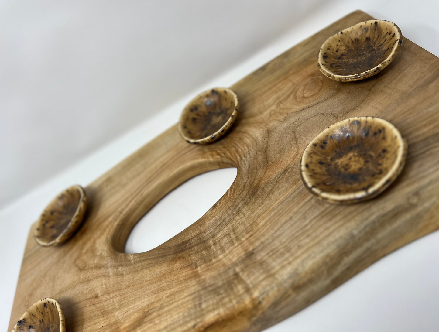 Charcuterie Board Set | Handcrafted Woodworking | Sugar Maple Live-Edge