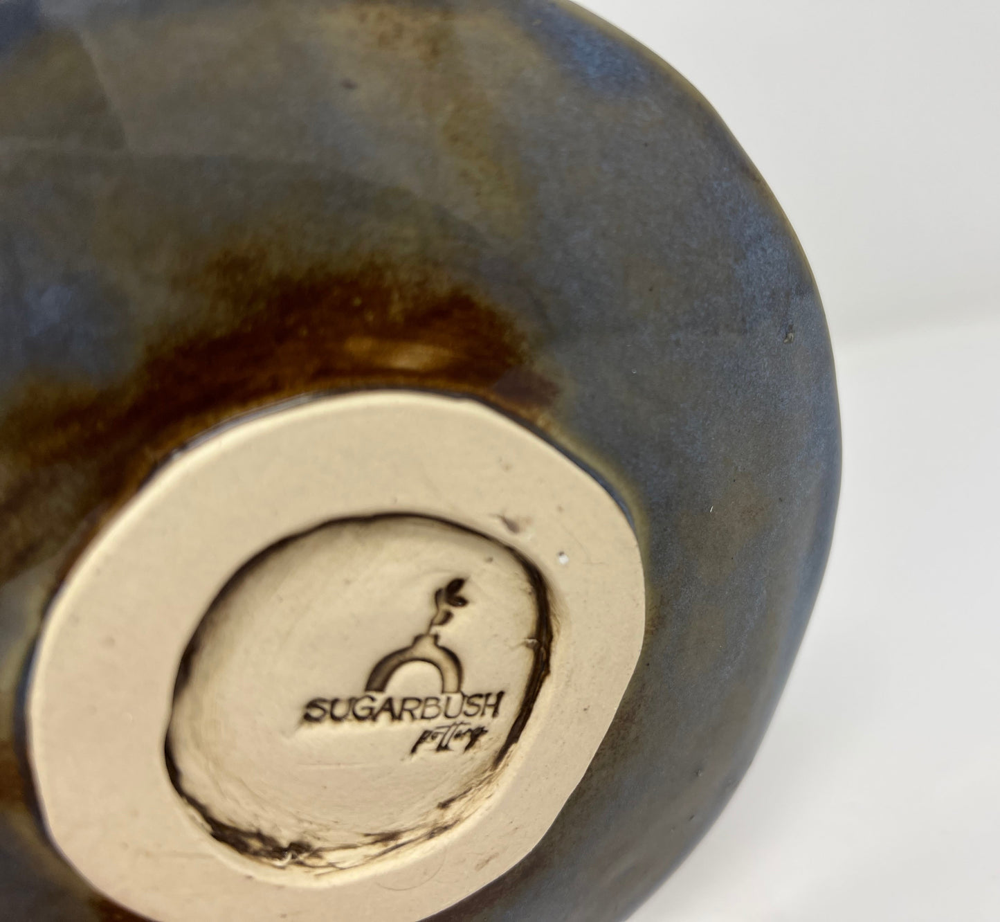 Round Trinket Dish | Handmade Pottery & Ceramics | Blue Ember Collection – Floral Medallion Center