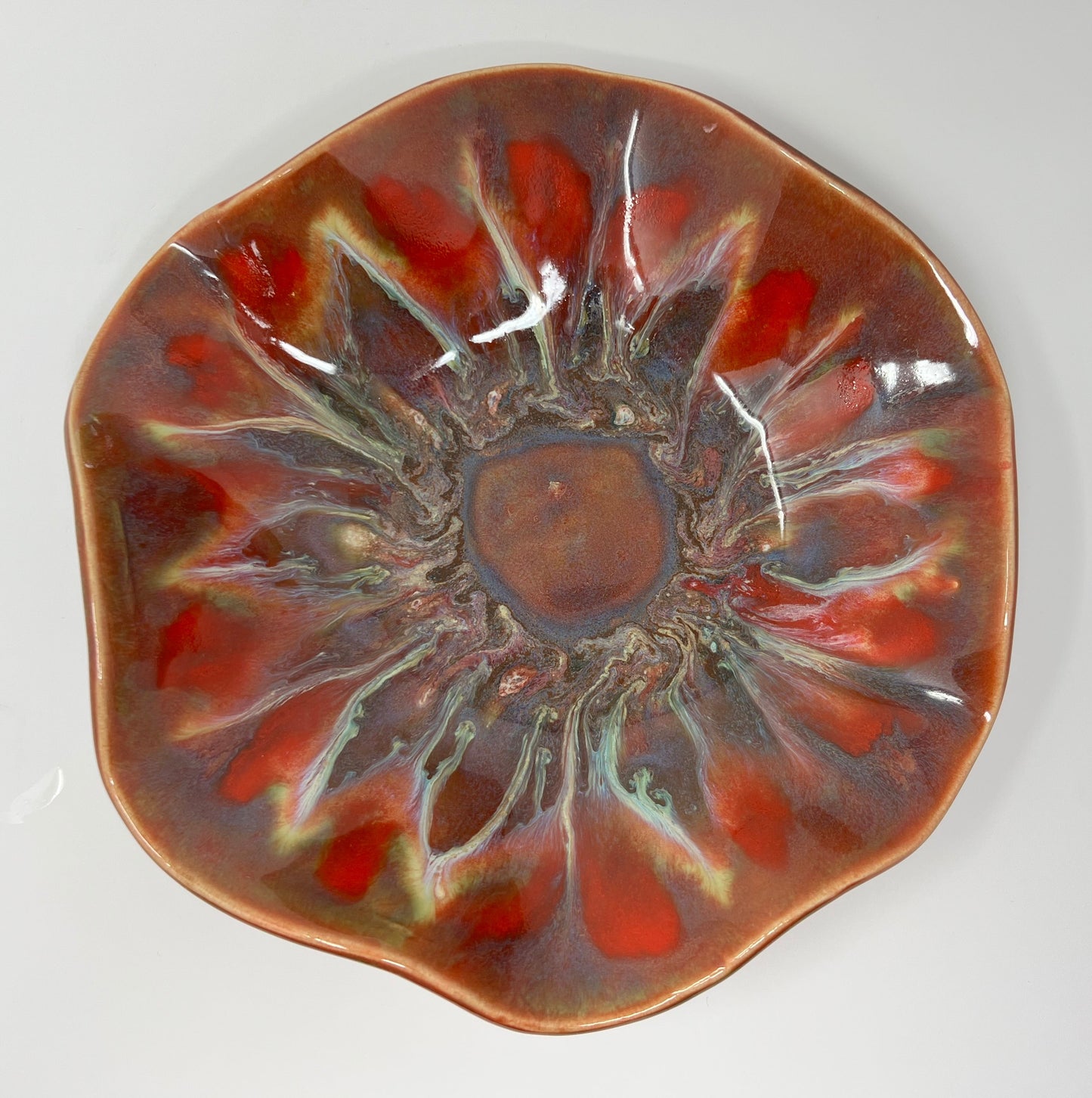 Small Wavy Bowl | Handmade Pottery & Ceramics | Red Ember