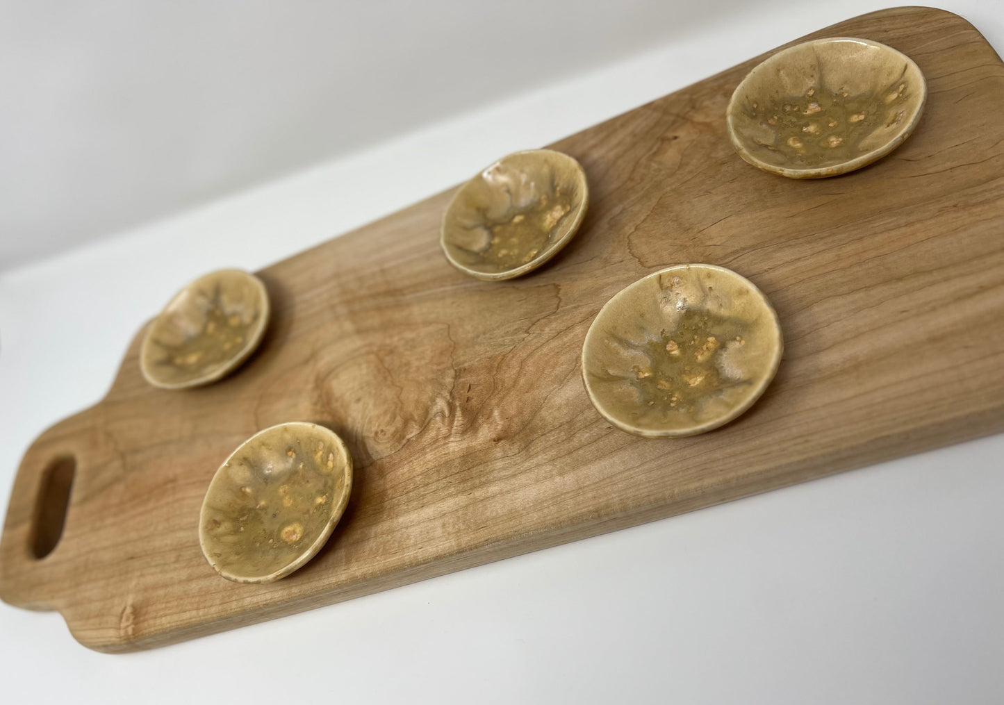 Charcuterie Board Set | Handcrafted Woodworking | Sugar Maple Sleek-Handle