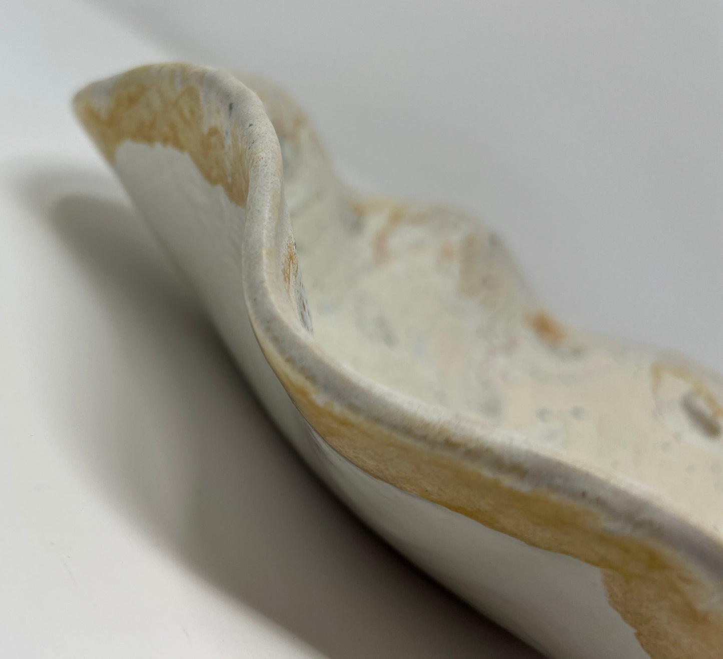 Small Wavy Bowl | Handmade Pottery & Ceramics | Winter Radiance