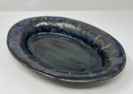 Large Oval Serving Platter | Handmade Pottery & Ceramics | Midnight Ridge