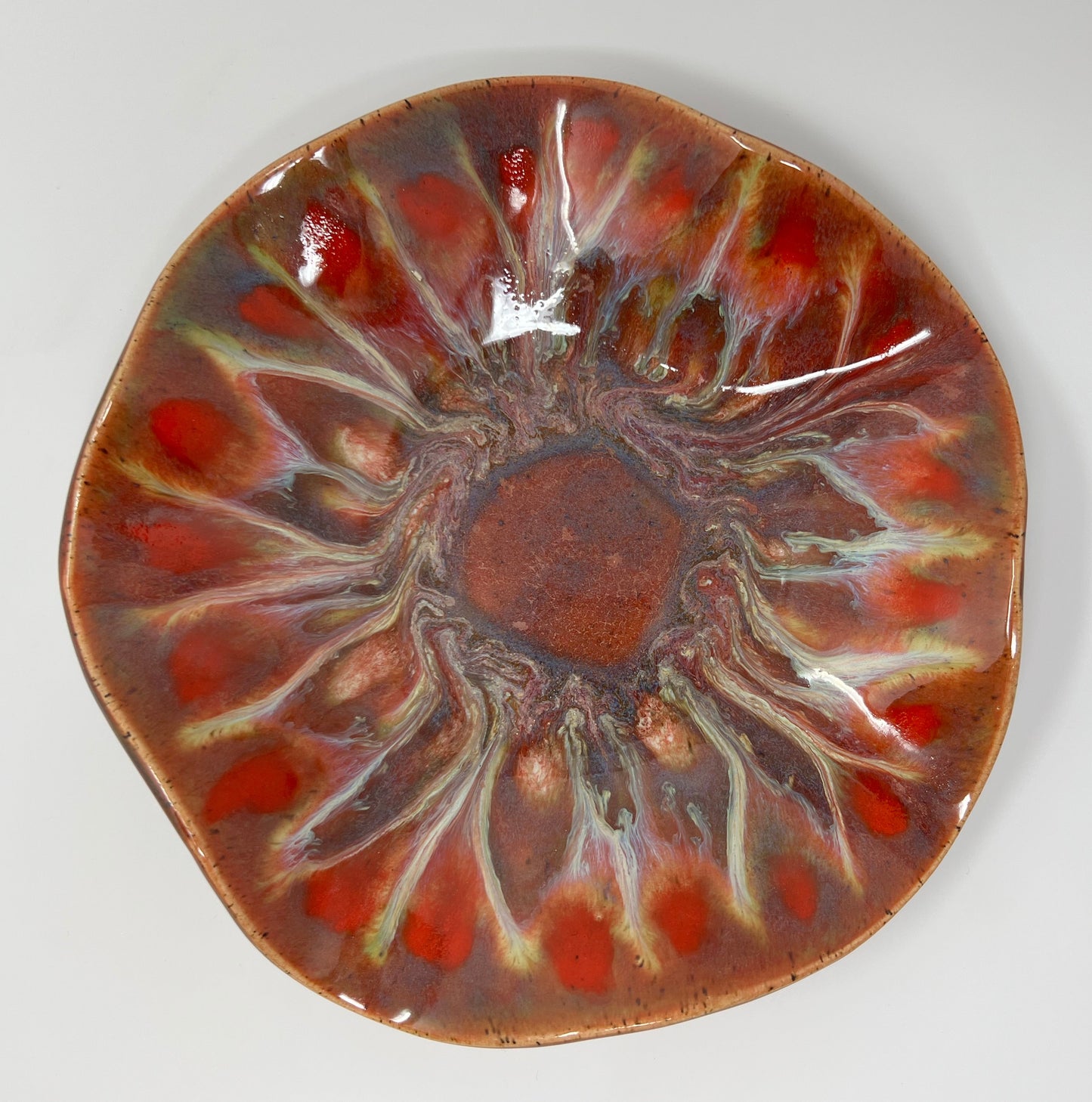 Small Wavy Bowl | Handmade Pottery & Ceramics | Red Ember