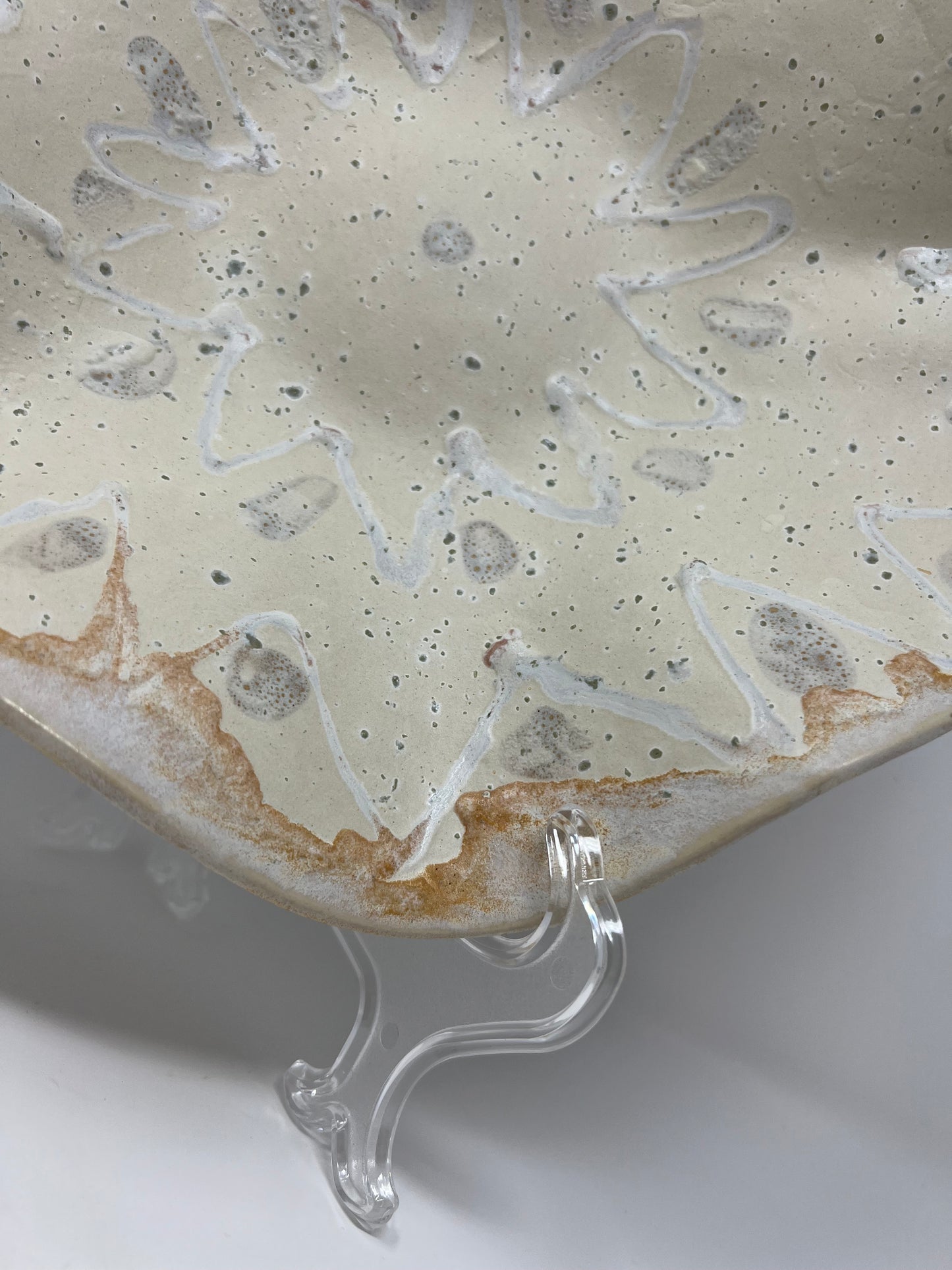 Large Wavy Bowl | Handmade Pottery & Ceramics | Winter Radiance