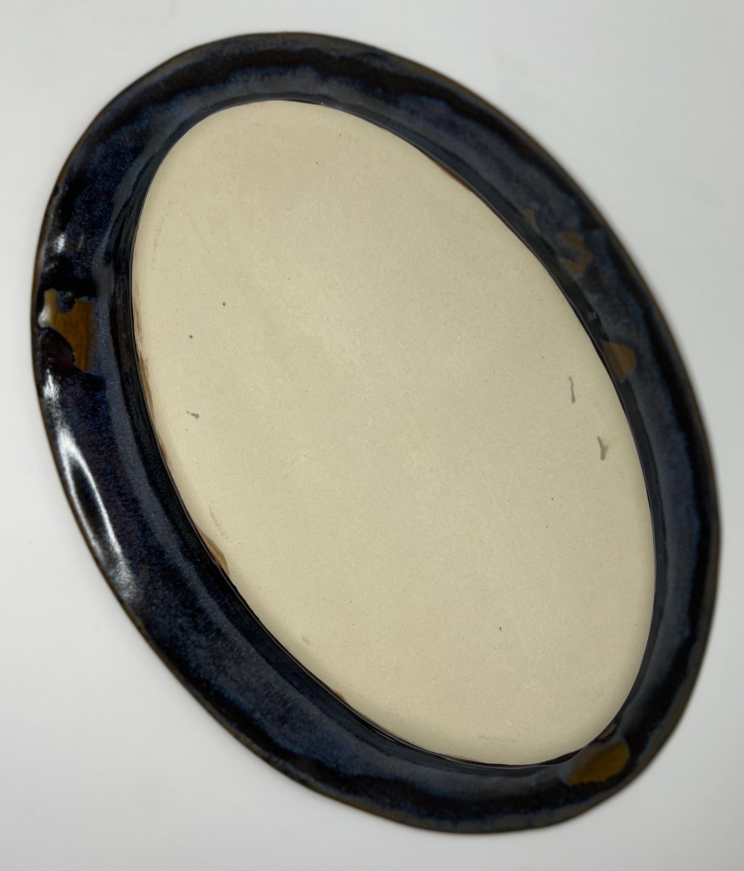 Large Oval Serving Platter | Handmade Pottery & Ceramics | Midnight Ridge