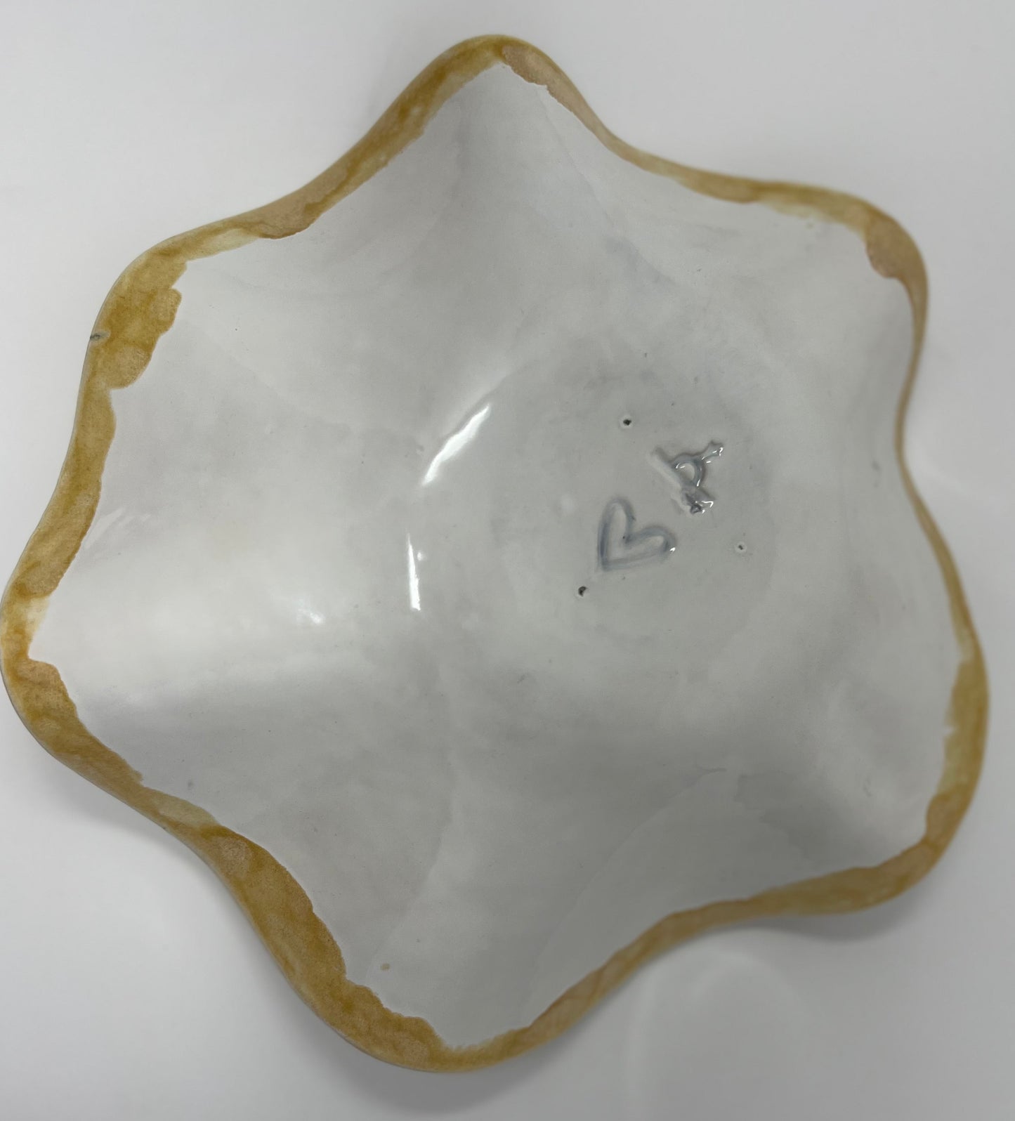 Large Wavy Bowl | Handmade Pottery & Ceramics | Winter Radiance