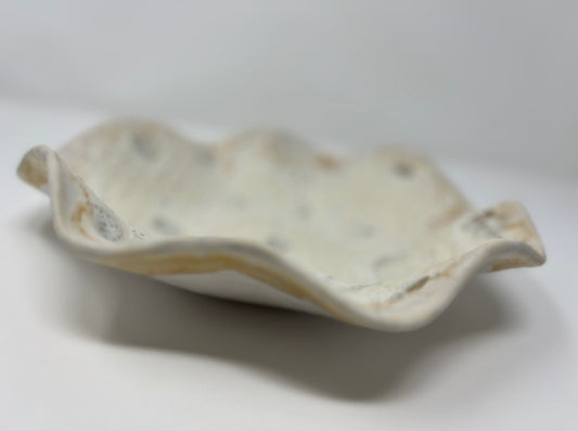 Small Wavy Bowl | Handmade Pottery & Ceramics | Winter Radiance