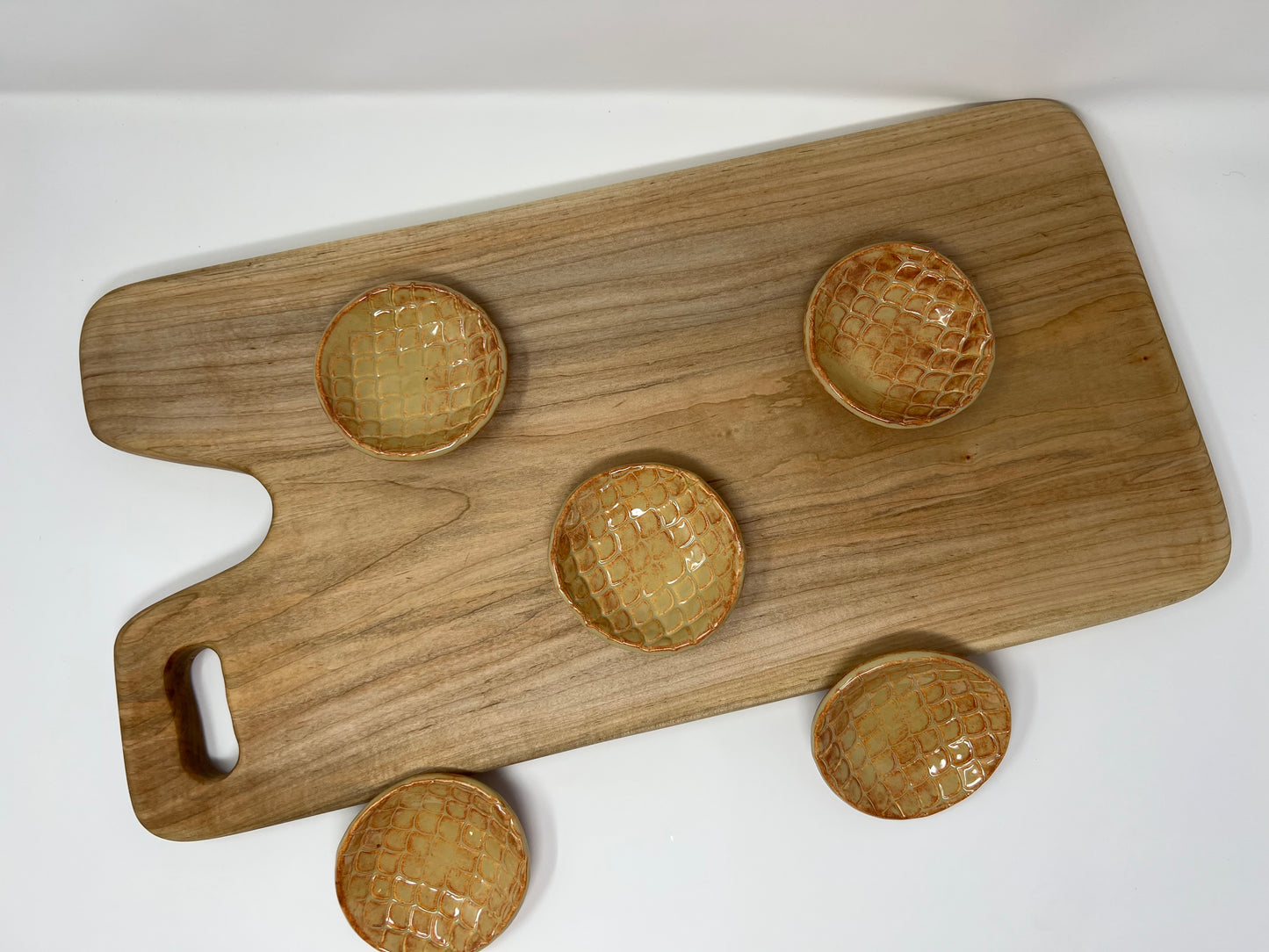 Charcuterie Board Set | Handcrafted Woodworking | Sugar Maple V-Handle