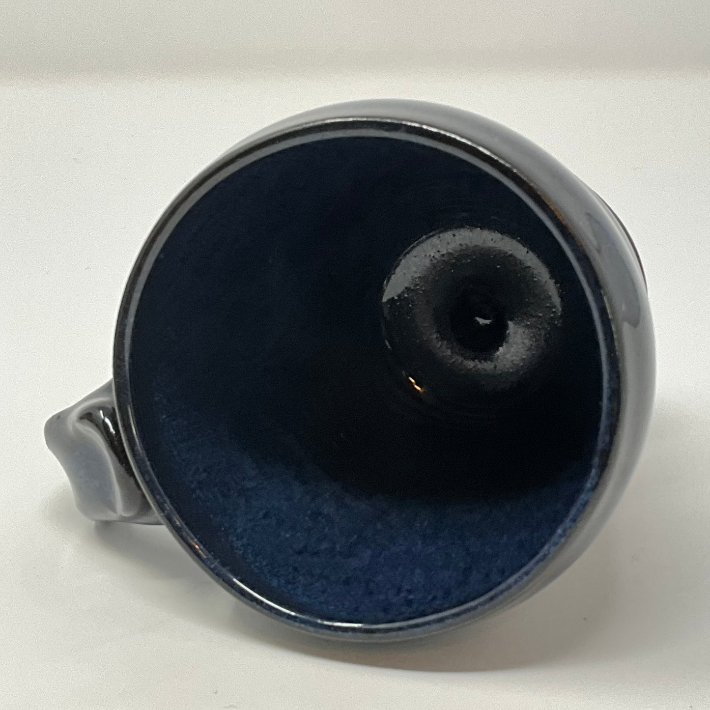 Handmade Ceramic Coffee Mug -Deep Sea Glazing - Inside view