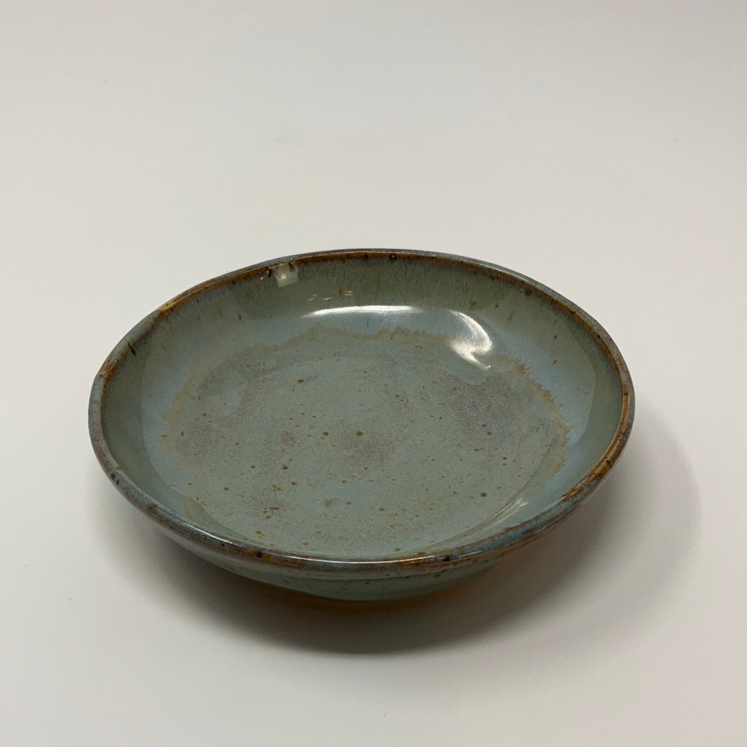 Handmade Ceramic Trinket Dish - Antique Blue Glazing