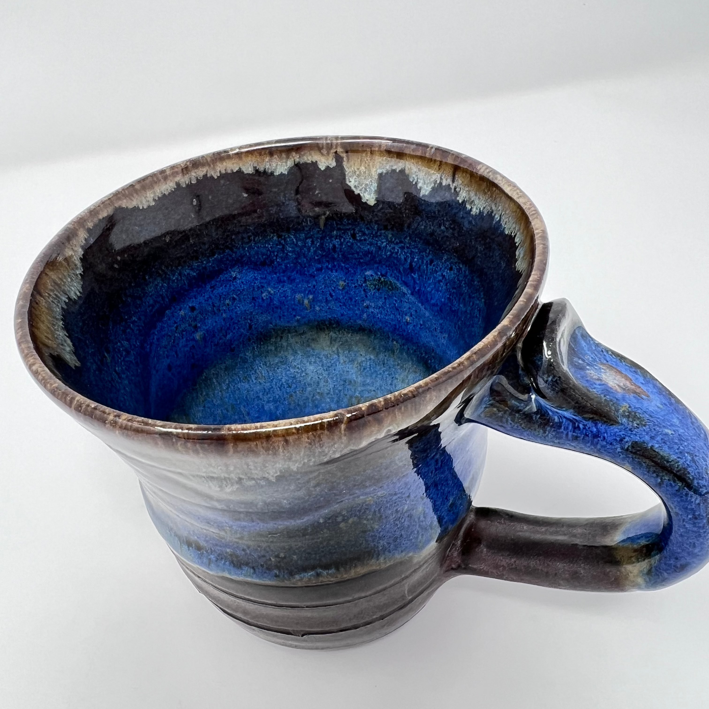 Handmade Ceramic Coffee Mug - Storm Blue Glazing