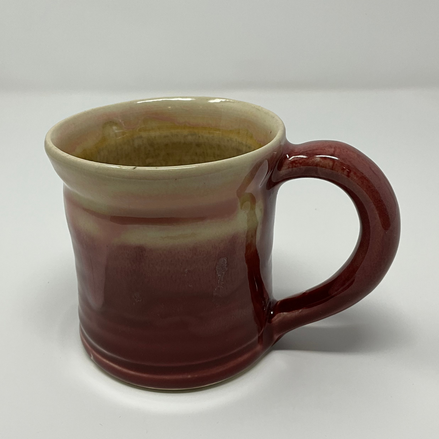 Handmade Ceramic Coffee Mug - Golden Plum Glazing