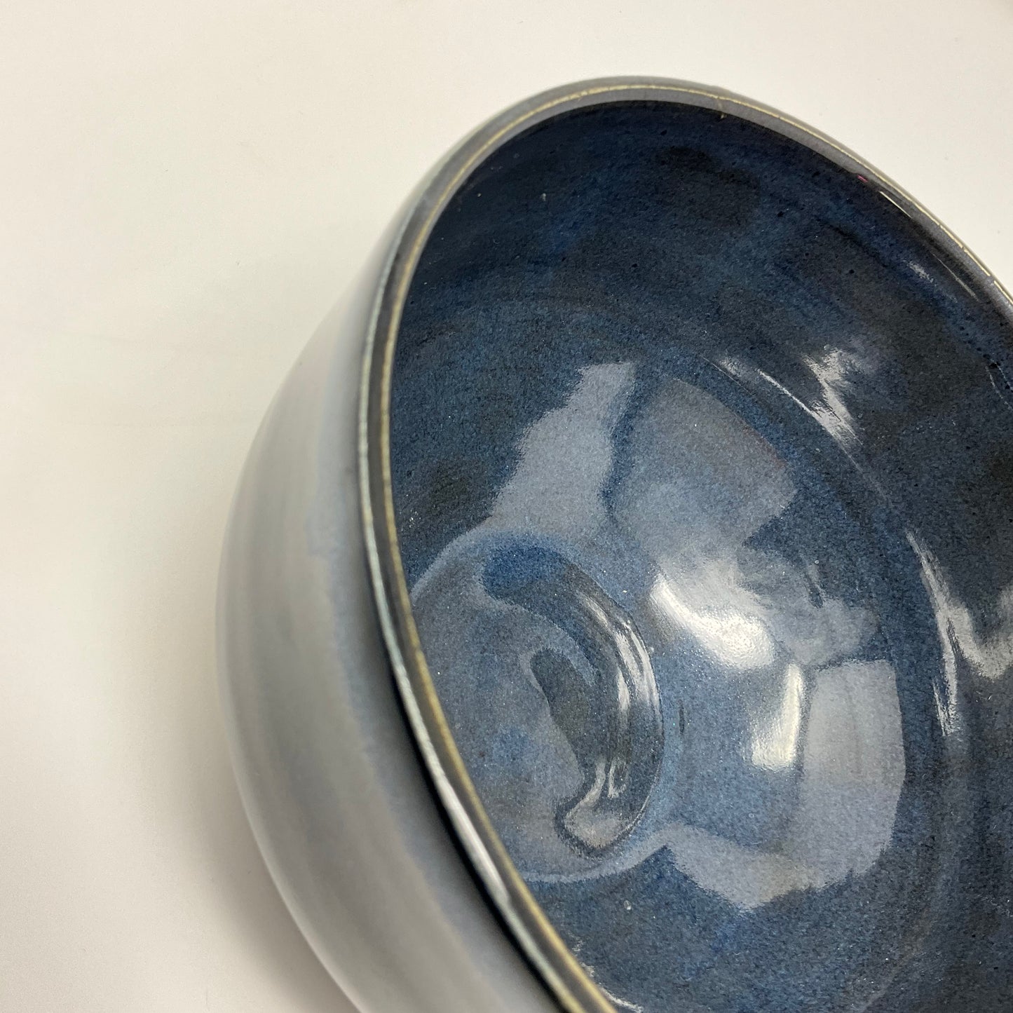 Handmade Ceramic Bowl – Deep Sea Collection, 6” Round, 3.5” Tall