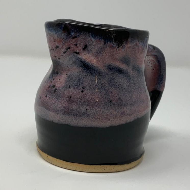 Handmade Heart Shaped Ceramic Pitcher - Cosmic Pink Glazing